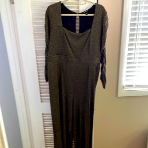 Torrid gold & black jumpsuit